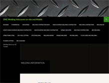 Tablet Screenshot of dncwelding.com